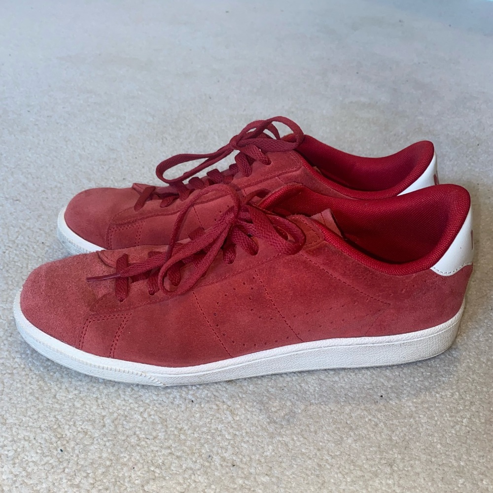 Nike Red Tennis Classics Suede Shoes